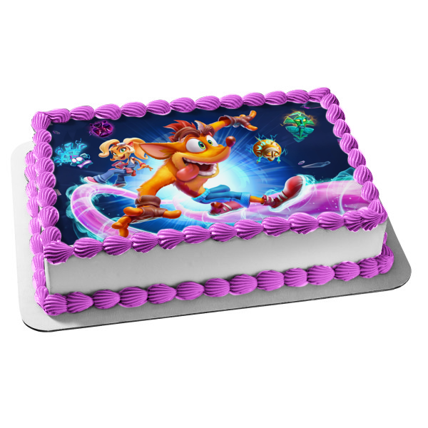 Crash Bandicoot 4: It's About Time Coco Bandicoot Edible Cake Topper Image ABPID53266