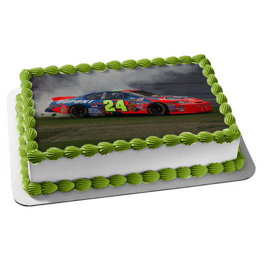 Jeff Gordon #24 Dupont Nascar Daytona Florida 2005 Edible Cake Topper Image ABPID01809
