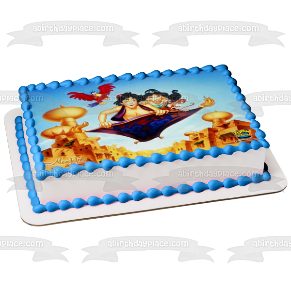 Aladdin Princess Jasmine Abu and Iago Edible Cake Topper Image ABPID01866