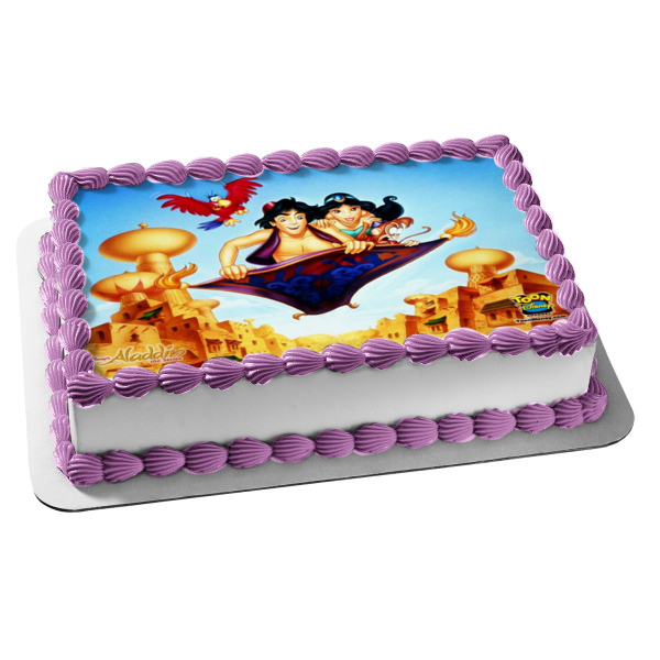 Disney Aladdin Princess Jasmine Abu Iago Edible Cake Topper Image ABPID01866