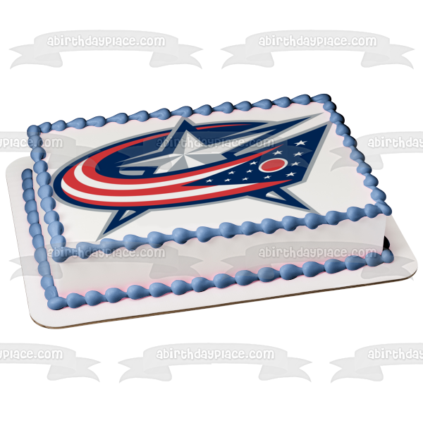 Columbus Blue Jackets Logo NHL Edible Cake Topper Image ABPID01901