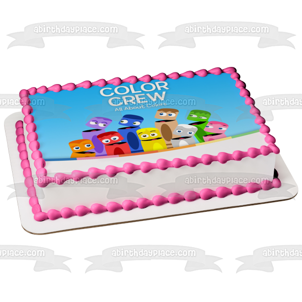 Babyfirst Color Crew Assorted Colors All About Colors Personalized Edible Cake Topper Image ABPID01903