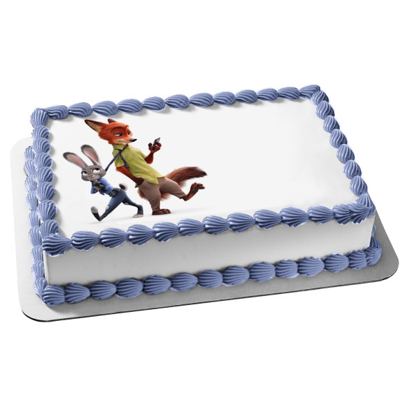 Disney Zootopia Judy Hopps Nick Wilde Edible Cake Topper Image ABPID01907