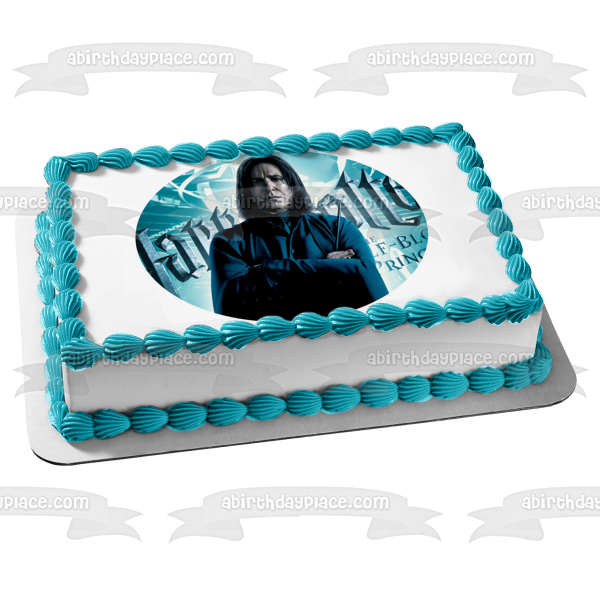 Harry Potter and the Half Blood Prince and Professor Severus Snape Edible Cake Topper Image ABPID03017