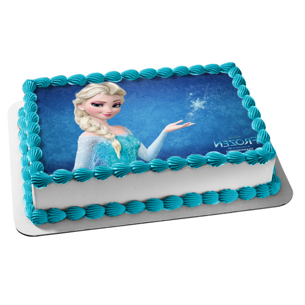 Frozen Snow Queen Elsa Disney Edible Cake Topper Image ABPID03174