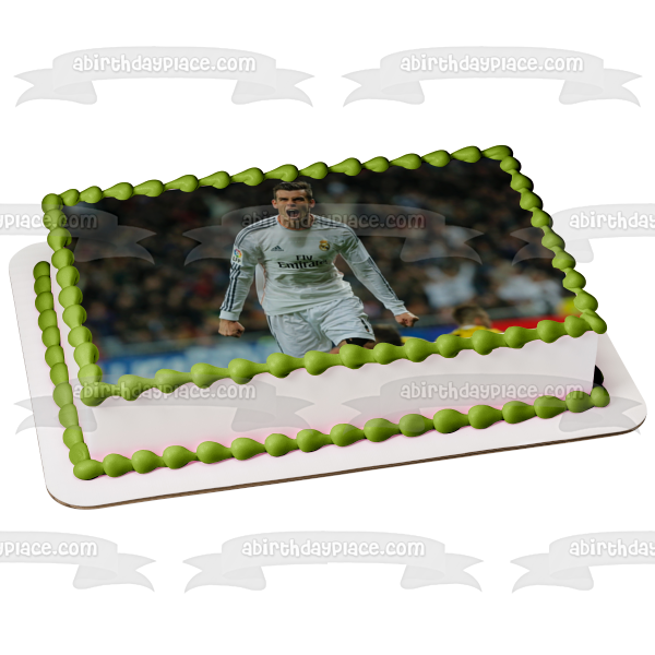 Gareth Bale Real Madrid Fastest Player Wales Expresso Edible Cake Topper Image ABPID03223