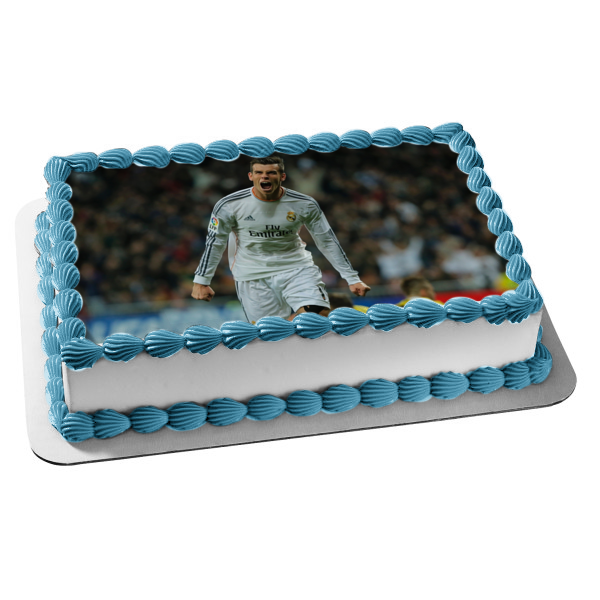 Gareth Bale Real Madrid Fastest Player Wales Expresso Edible Cake Topper Image ABPID03223
