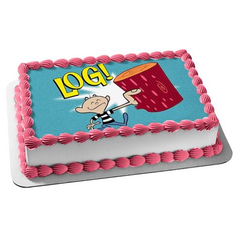 Nickelodeon Ren and Stimpy Log Commercial Animated TV Show Cartoon Edible Cake Topper Image ABPID53340
