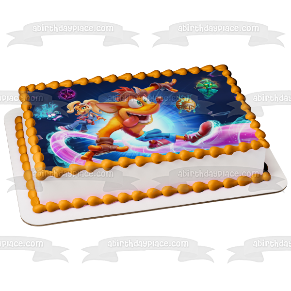 Crash Bandicoot 4: It's About Time Coco Bandicoot Edible Cake Topper Image ABPID53266