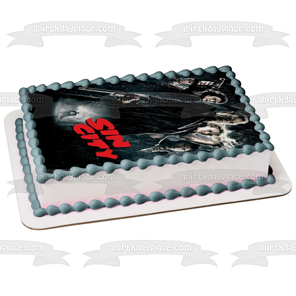 Sin City Frank Miller Comic Movie Poster Dark Horse Comics John Hartigan Edible Cake Topper Image ABPID53278
