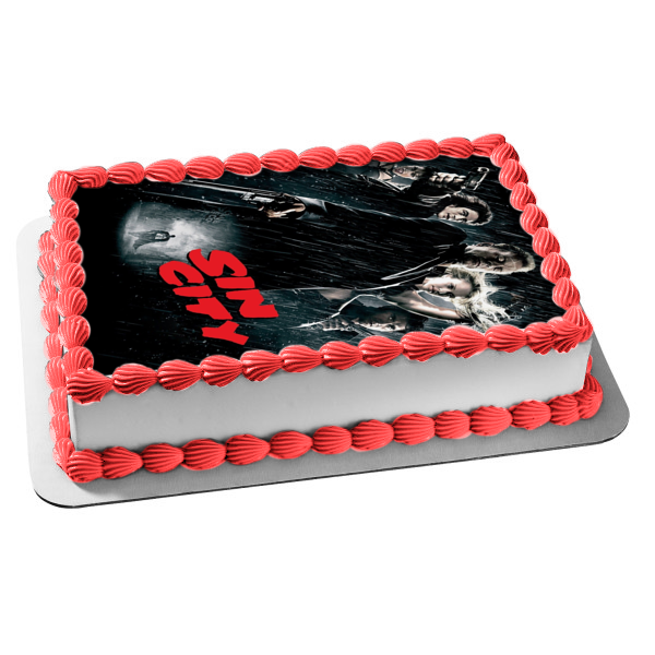 Sin City Frank Miller Comic Movie Poster Dark Horse Comics John Hartigan Edible Cake Topper Image ABPID53278