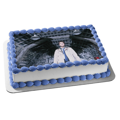 Castiel Angel of the Lord Angel Wings Supernatural TV Show Edible Cake Topper Image ABPID53279