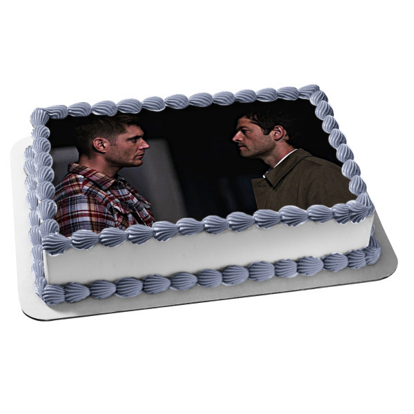 Supernatural Dean Castiel Edible Cake Topper Image ABPID53287