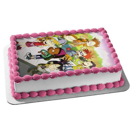 Nickelodeon Rugrats All Grown Up Tommy Angelica Susie Phil Lil Chuckie Kimi Edible Cake Topper Image ABPID53305