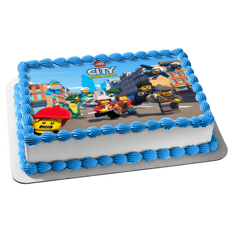 LEGO City Adventures Duke Freya Harl Tom Edible Cake Topper Image ABPID53306