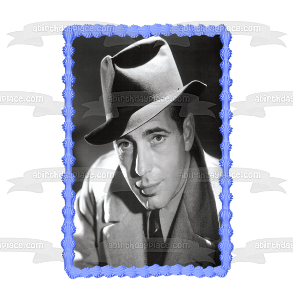 Humphrey Bogart Classic Film Actor Hollywood Edible Cake Topper Image ABPID53307
