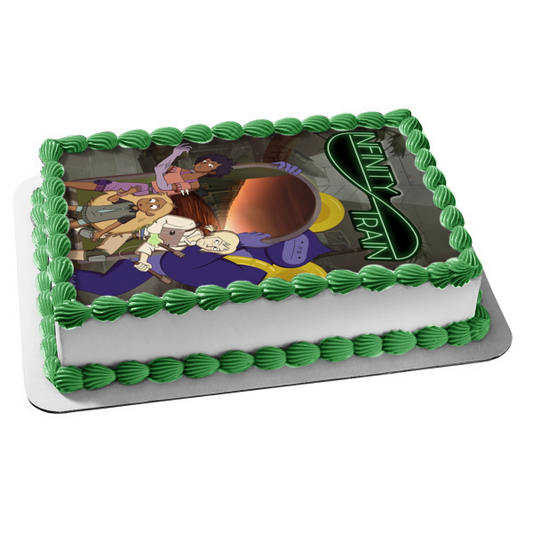 Infinity Train Tuba Hazel Simon Grace Edible Cake Topper Image ABPID53313