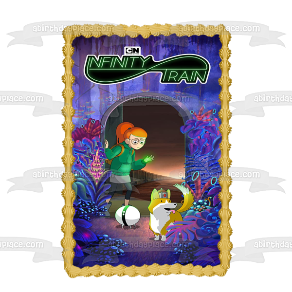 Cartoon Network Infinity Train Atticus Tulip Animated TV Show Series Edible Cake Topper Image ABPID53314