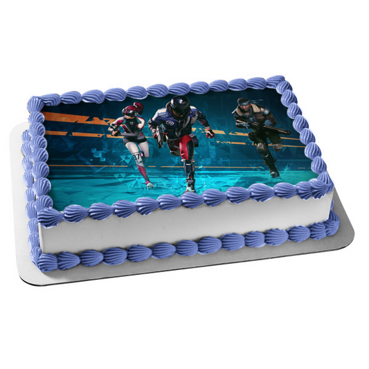 Ubisoft Hyper Scape Multiplayer Battle Royale Shooter Video Game Edible Cake Topper Image ABPID53347