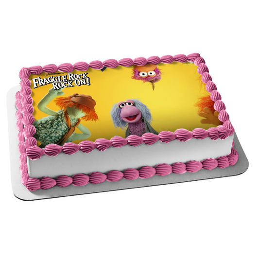 Fraggle Rock Rock on TV Show Classic Puppets Gobo Mokey Red Wembley Boober Edible Cake Topper Image ABPID53351