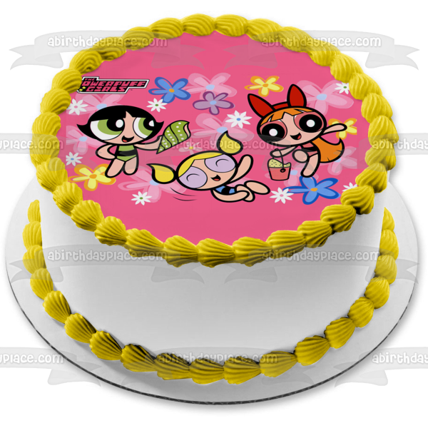 Power Puff Girls Blossom Bubbles and Buttercup Edible Cake Topper Image ABPID03330