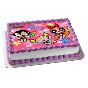 Power Puff Girls Blossom Bubbles Buttercup Edible Cake Topper Image ABPID03330