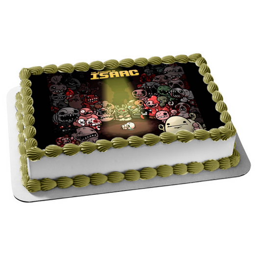 Imagen de decoración comestible para tarta de portada del videojuego The Binding of Isaac ABPID53362 