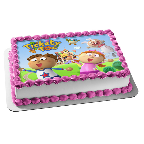 Tickety Toc Tommy Tallulah Hopparoo Tooteroo Edible Cake Topper Image ABPID03446