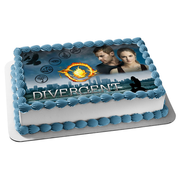 Dauntless the Brave Divergent Factions Tris Prior Tobias Eaton Edible Cake Topper Image ABPID03461