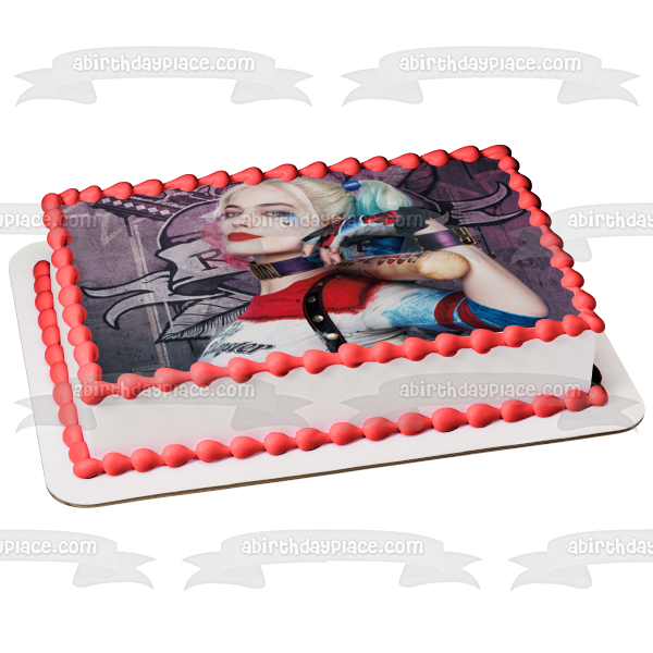 Harley Quinn  Dr. Harleen Frances Quinzel, MD Edible Cake Topper Image ABPID03462