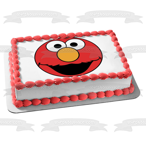 Sesame Street Elmo Muppet Elmo's World Edible Cake Topper Image ABPID03469