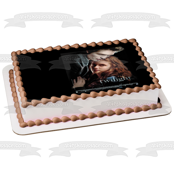 Twilight Bella Swan and Edward Cullen Vampire Edible Cake Topper Image ABPID03475