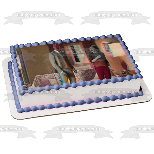 Disney Marvel WandaVision Color Change TV Series Edible Cake Topper Image ABPID53356