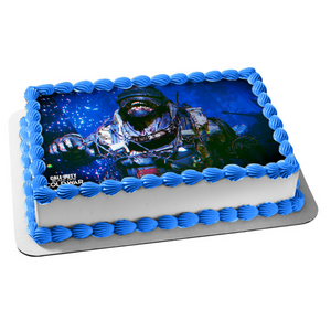 Call of Duty Black Ops Cold War Zombies Armored Zombie Edible Cake Topper Image ABPID53364