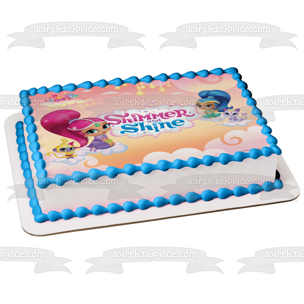 Shimmer and Shine Nahal and Tala Edible Cake Topper Image ABPID03519