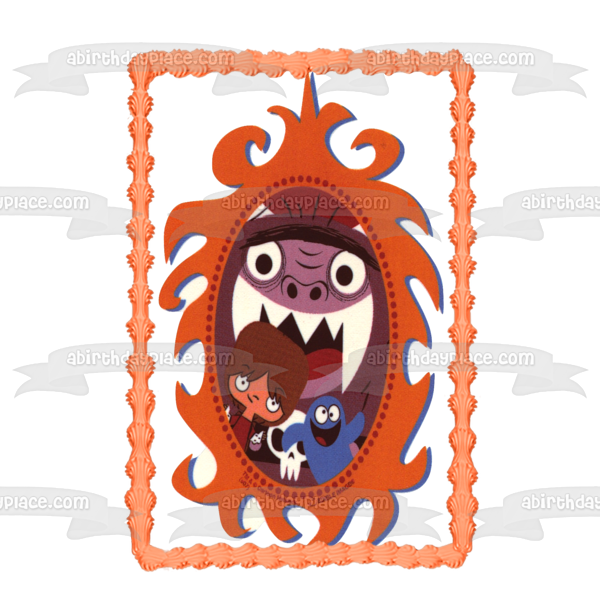 Foster's Home for Imaginary Friends Bloo Eduardo Mac Edible Cake Topper Image ABPID03550