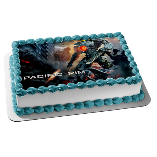 Imagen de decoración comestible para tarta de Pacific Rim Jaegers Buildings ABPID03606 