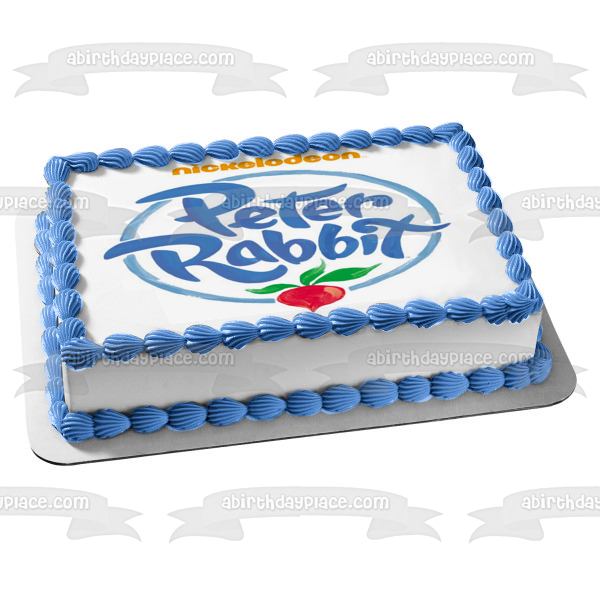 Peter Rabbit Logo Nickelodeon Edible Cake Topper Image ABPID03617