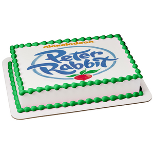 Peter Rabbit Logo Nickelodeon Edible Cake Topper Image ABPID03617