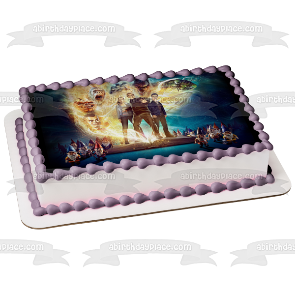Goosebumps 2 Haunted Halloween Gnomes Sarah Sam and Sonny Edible Cake Topper Image ABPID03629