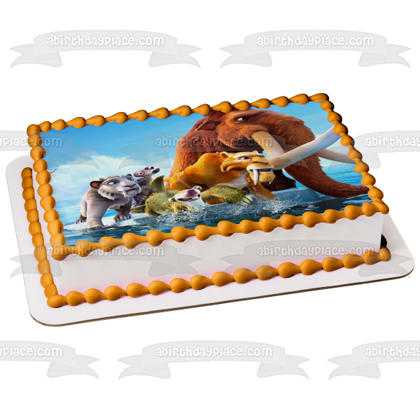 Ice Age Sid Scrat Manny and Diego Edible Cake Topper Image ABPID05777