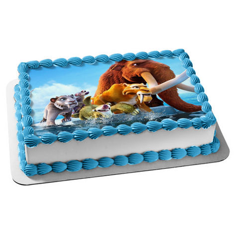Ice Age Sid Scrat Manny and Diego Edible Cake Topper Image ABPID05777