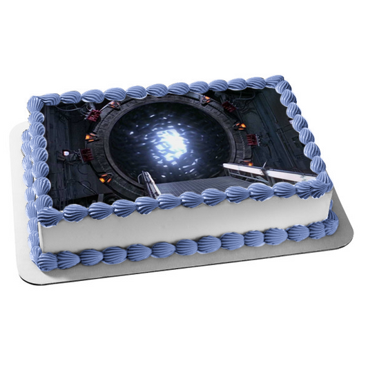 Stargate Sg-11 Sci Fi TV Show Series Wormhole Edible Cake Topper Image ABPID53381