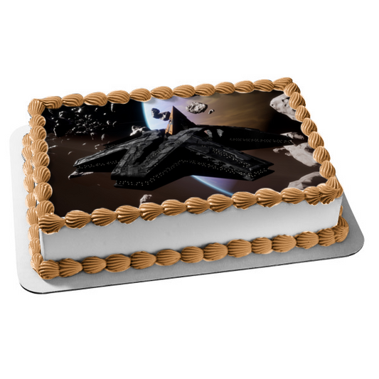 Stargate Sg-11 Sci Fi TV Show Series Pyramid Ship Cheops Edible Cake Topper Image ABPID53383