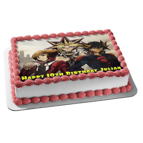 Yu-Gi-Oh! Yami Yugi Pharaoh and Atem Edible Cake Topper Image ABPID04090