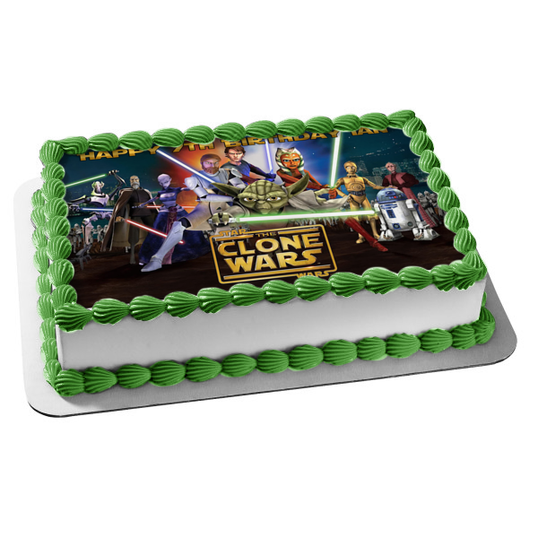 Star Wars: The Clone Wars Edible Cake Topper Image ABPID05003