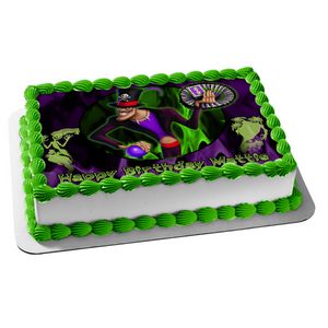 Disney Dr. Facilier Shadows Princess and the Frog Villain Happy Birthday Your Personalized Name Edible Cake Topper Image ABPID52843