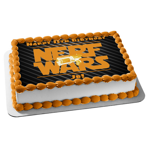 NERF Wars NERF Gun Battle Event Imagen comestible para decoración de tartas ABPID00071 