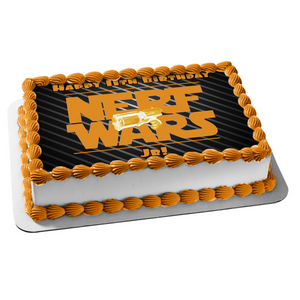 NERF Wars NERF Gun Battle Event Edible Cake Topper Image ABPID00071