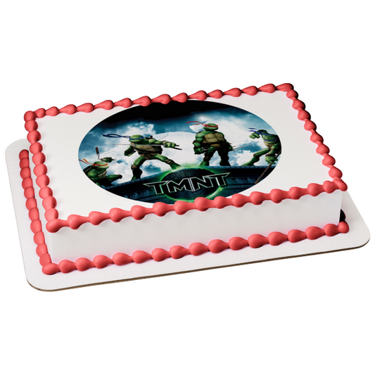 Teenange Mutant Ninja Turtles Michaelangelo Leonardo Raphael Donatello Edible Cake Topper Image ABPID03653